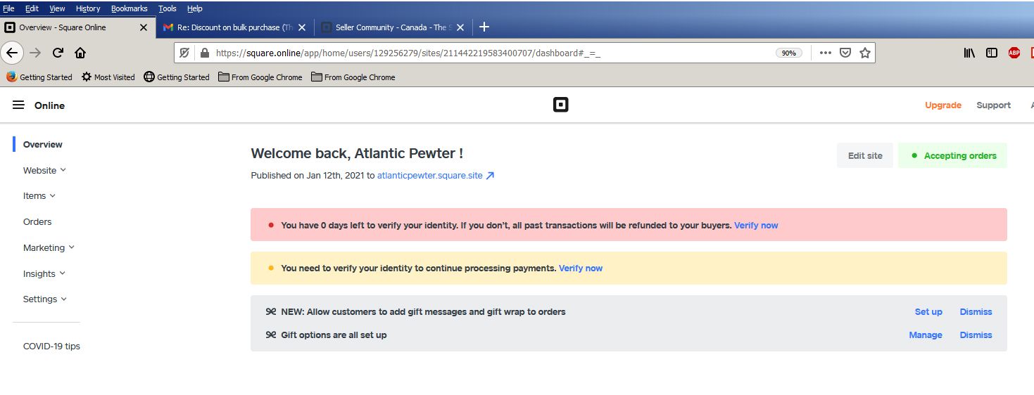 Solved: Online Store Error - Verify Identity - Page 2 - The Square ...