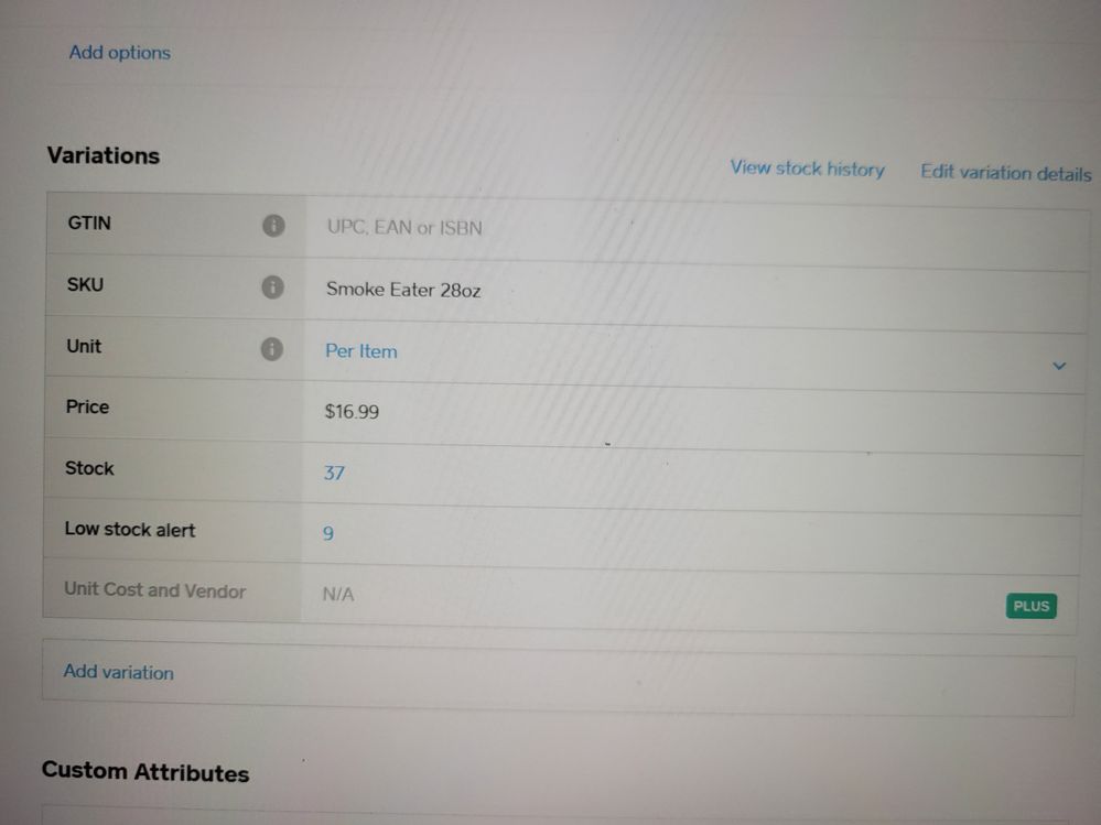 Change UNIT to Item and set a Price