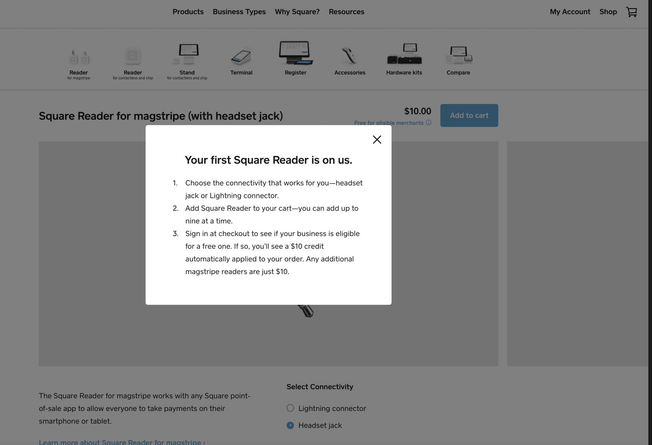 Solved: How do I get a free reader? - The Square Community
