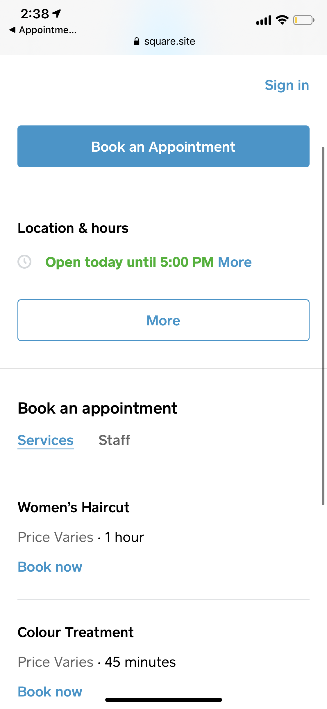 How do I change my Square Booking button page home... - The Square ...