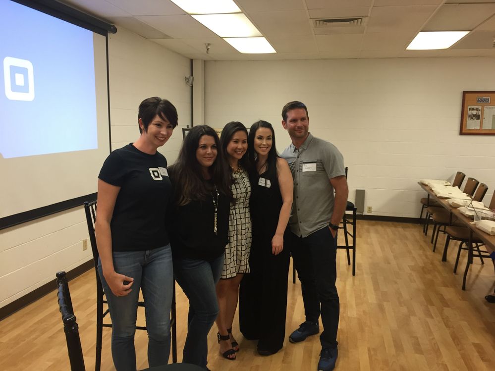 Panelists with moderator, Caty Kobe
