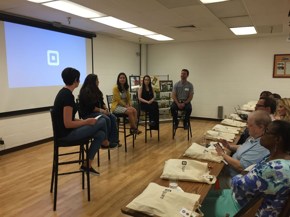 The panel in action