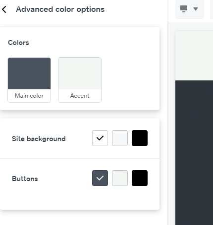 Re: Site Design - advanced colour options & popup ... - The Square ...