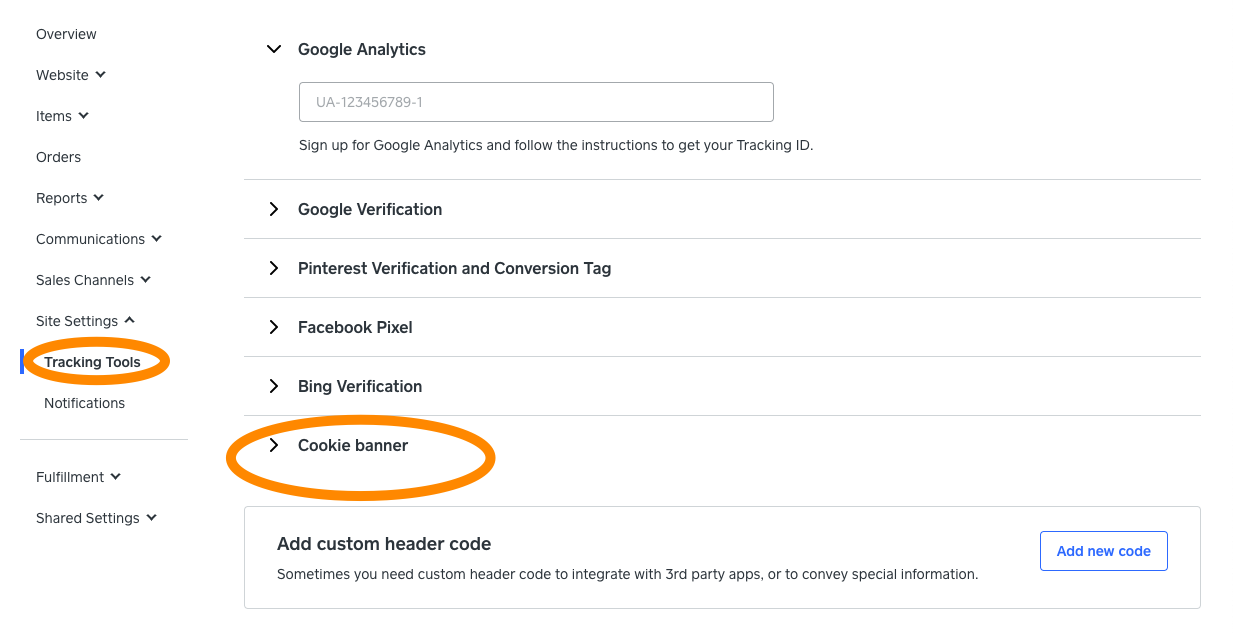 Solved: default cookie banner not showing on new website?? - The Square ...