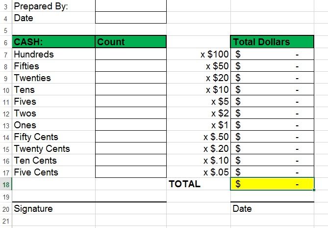cash drawer counting feature request - The Square Community for Free Printable Daily Cash Drawer Count Sheet