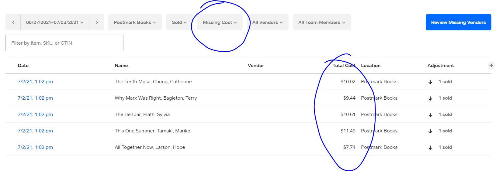 Updating COGS - The Square Community