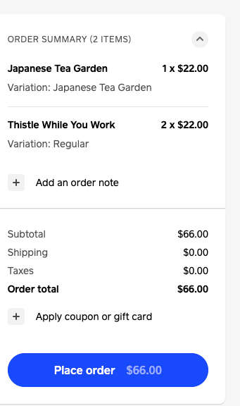 still shows up here as $0.00