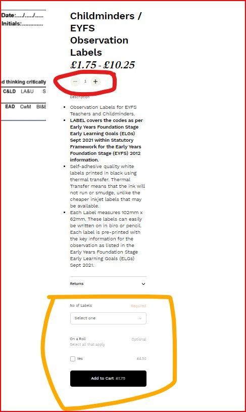 Screenshot Order Page