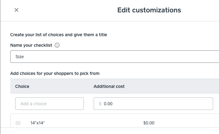 Solved: How to add a text box under modifiers with the Onl... - The ...