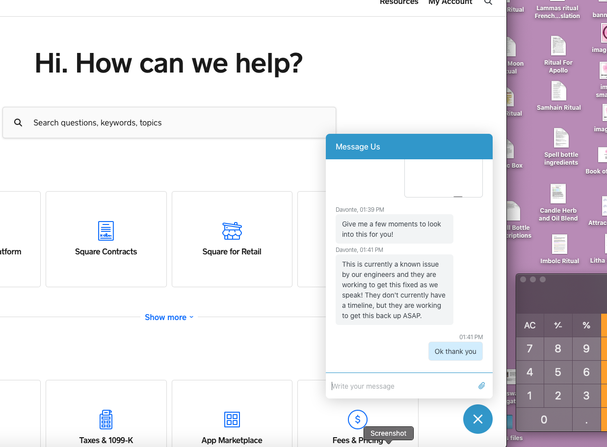 Dashboard not loading - The Square Community