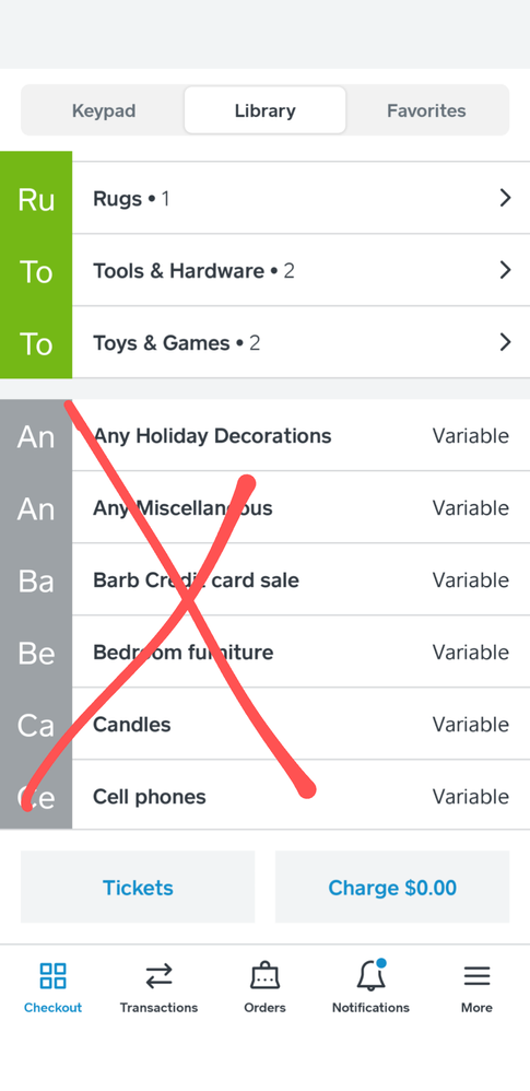 Hide the list of all the items on the Library tab. Too much clutter.