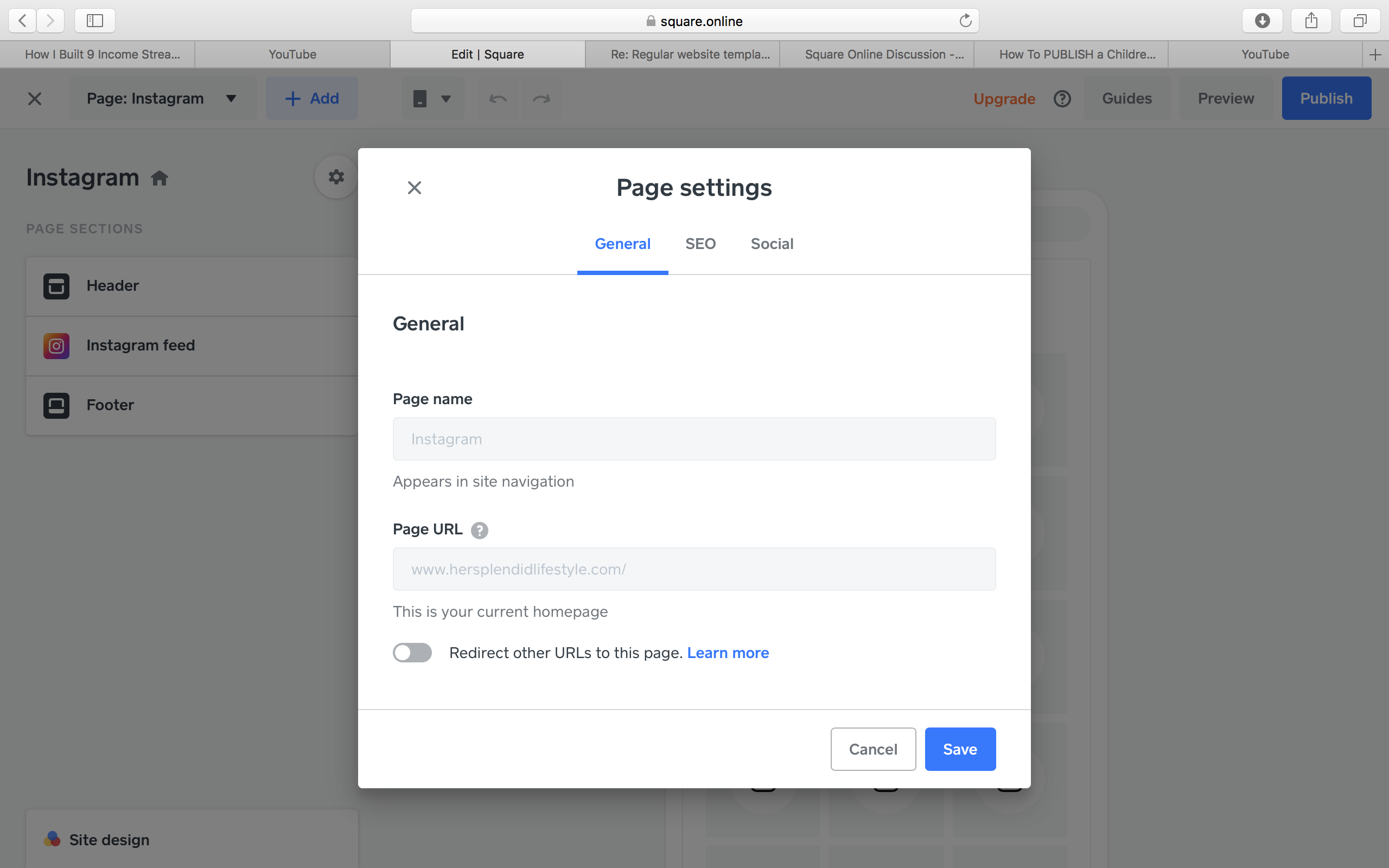 Re: Regular website template - The Square Community