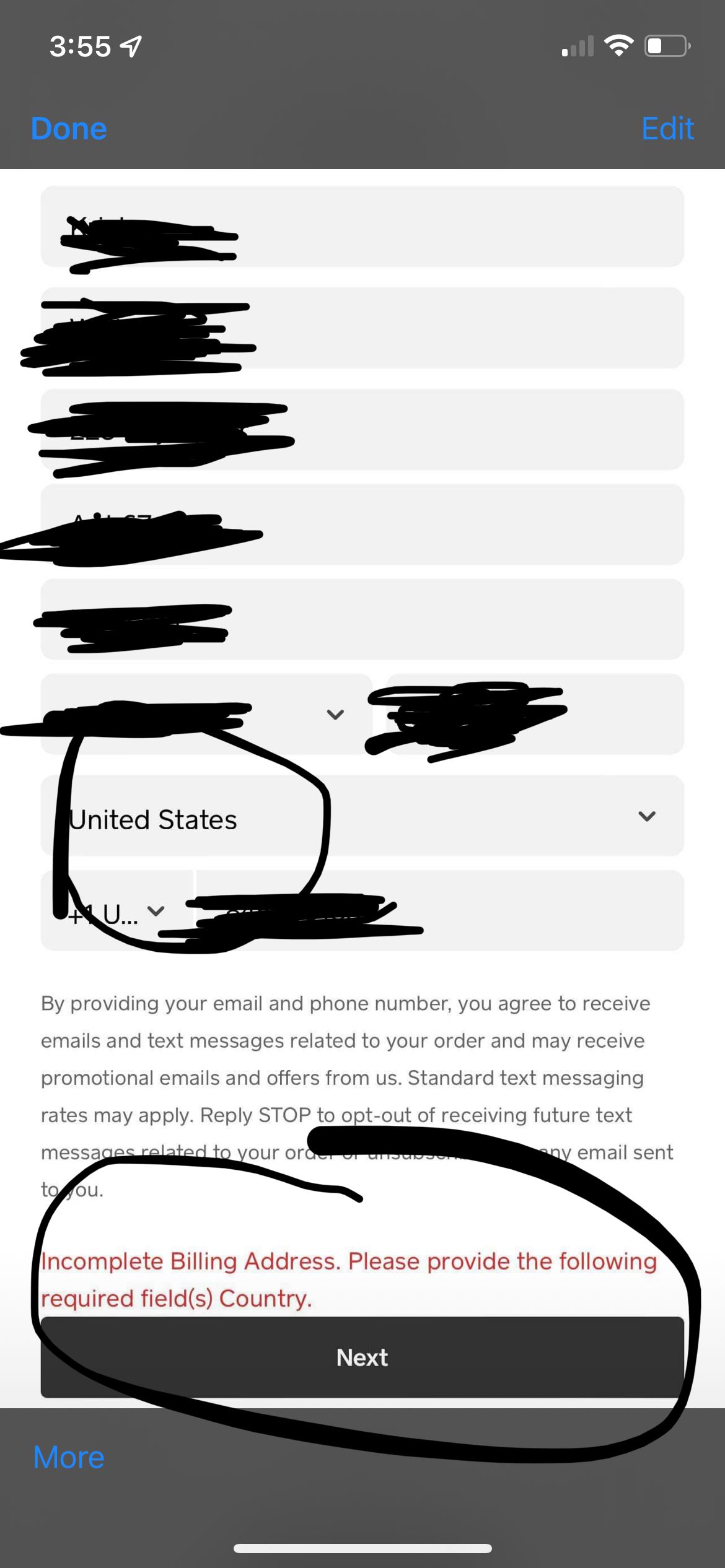 Customer Errors when trying to order from mobile d... - The Square ...
