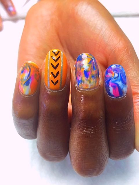 Gel Polish Manicure w/nail art