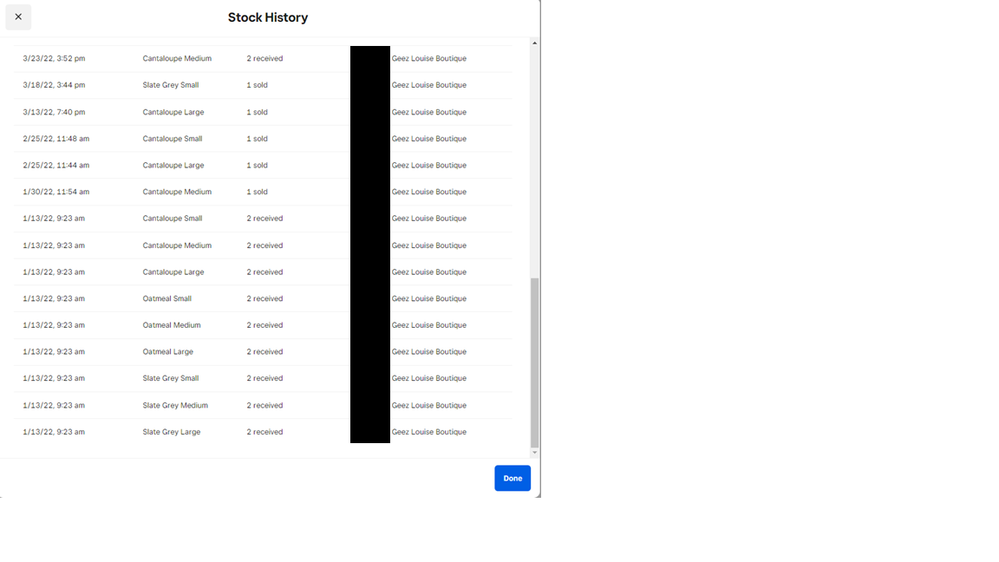 Stock History with Dates