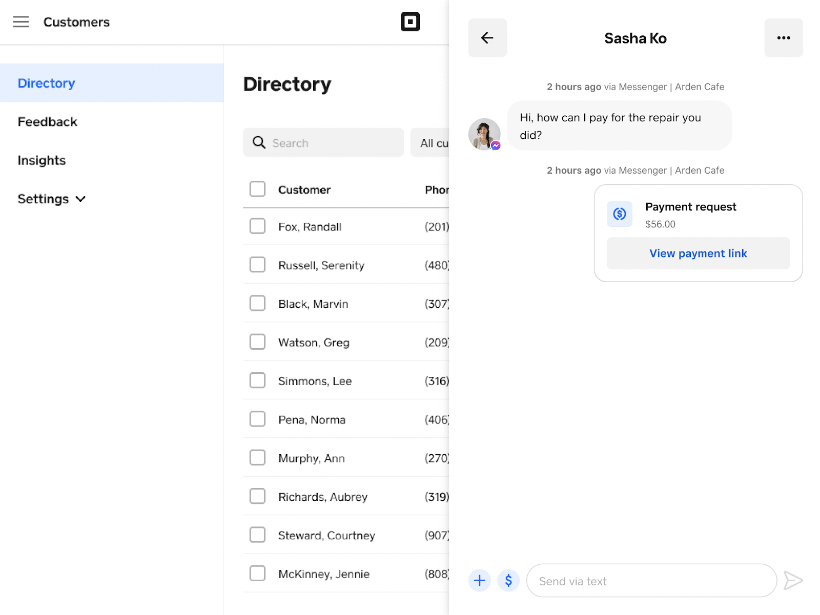 New: Facebook Messenger and Square Messages - The Square Community