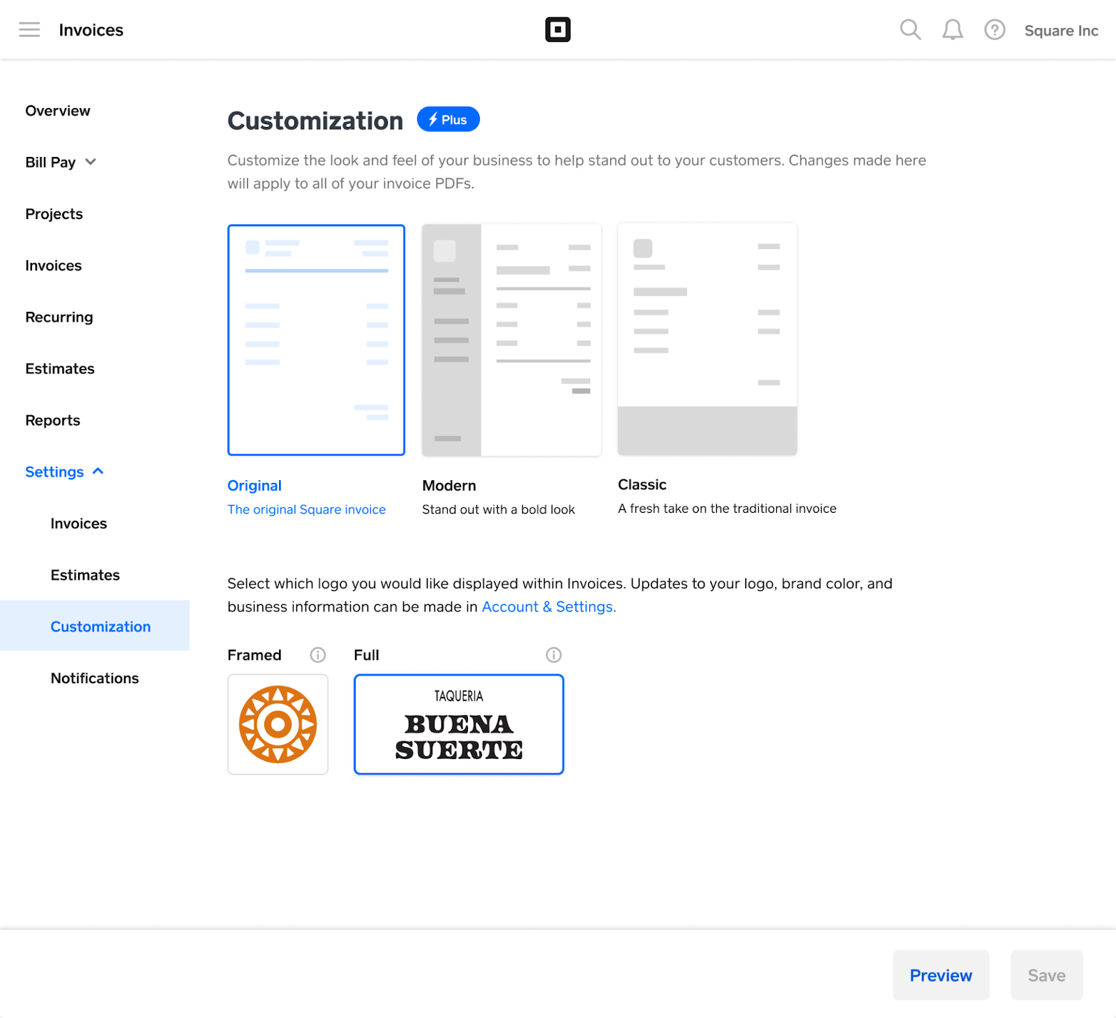 [New] for Invoices Plus: Customizable Style and La... - The Square ...