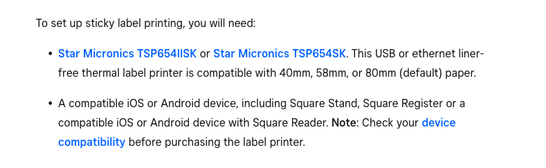 Recommended sticky label printers for clothing ret... - The Square ...