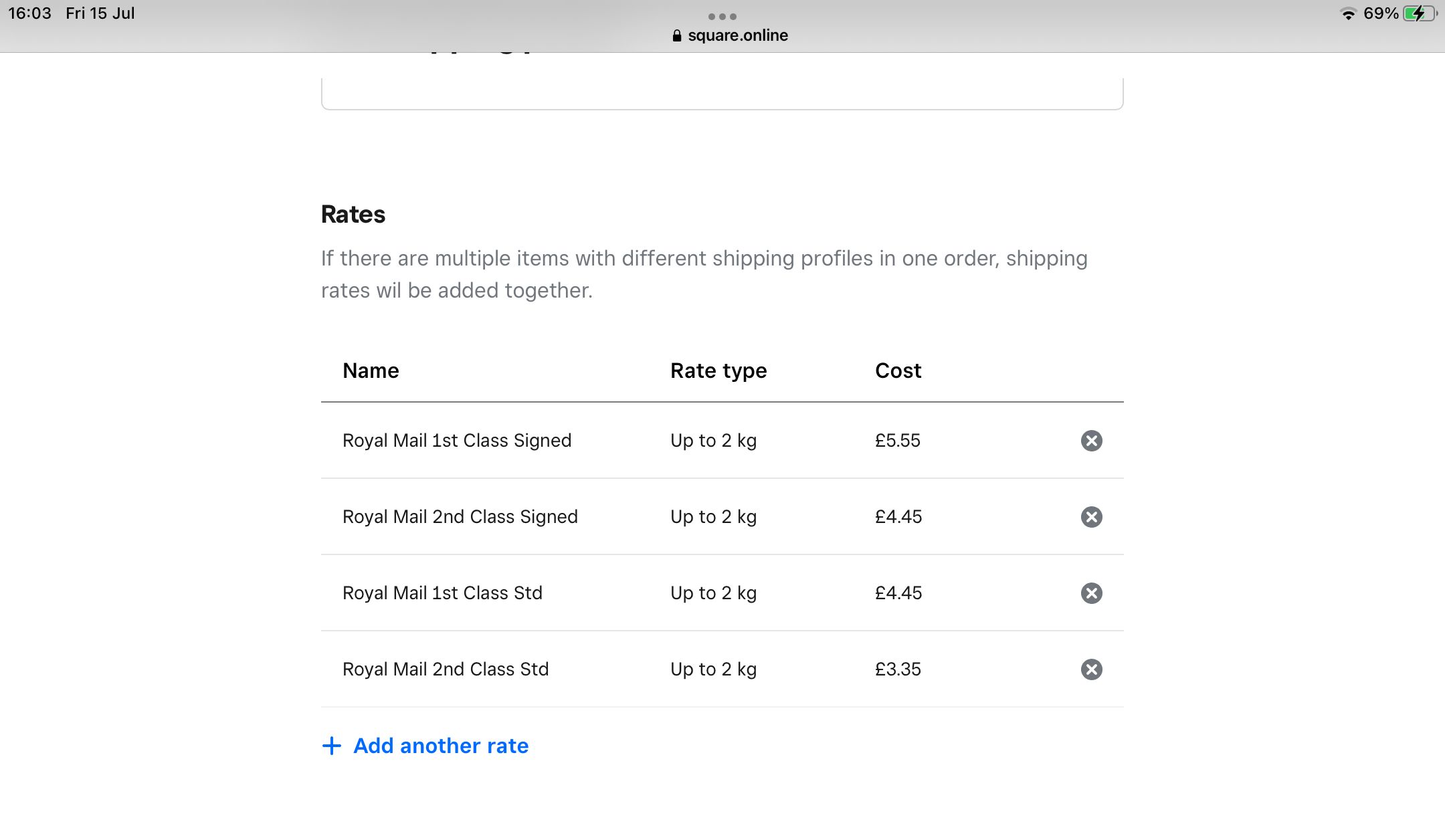 Solved: First and second class postal rates - The Square Community