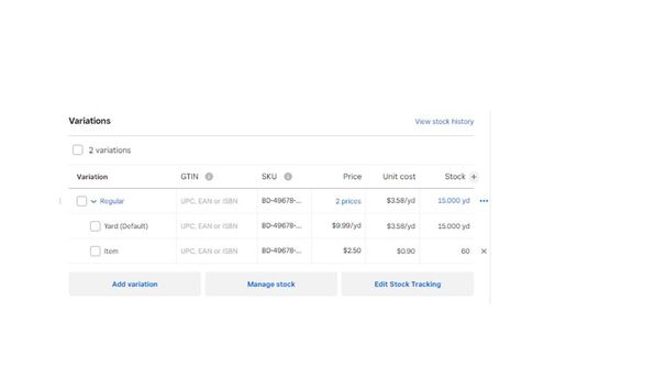 Variation Pricing