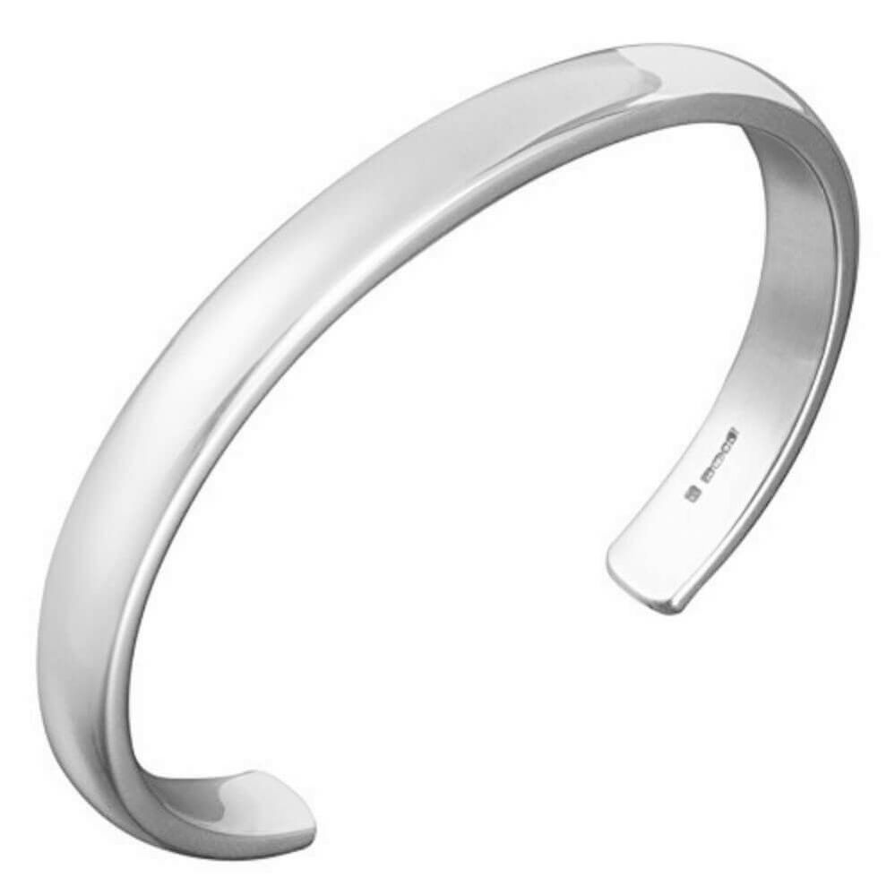 Solid Platinum Bangle