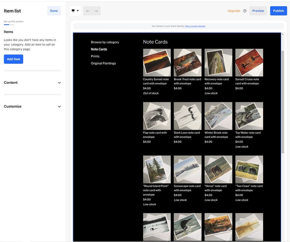 obvious items in category