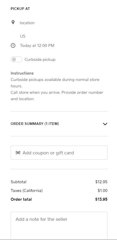 Solved: Local pickup option for retail store - The Square Community