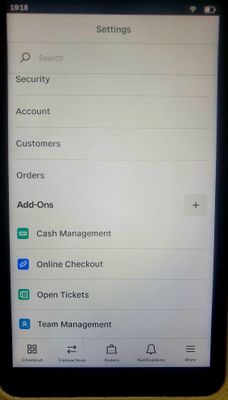 Settings Tab