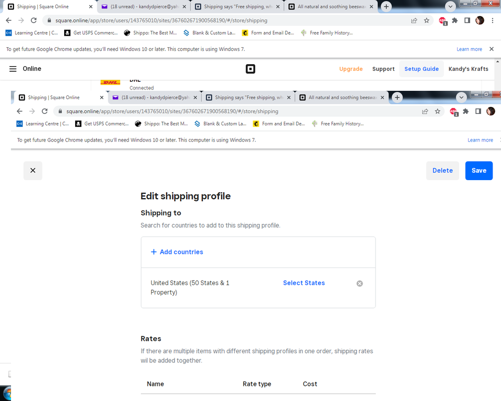 details of custom profile