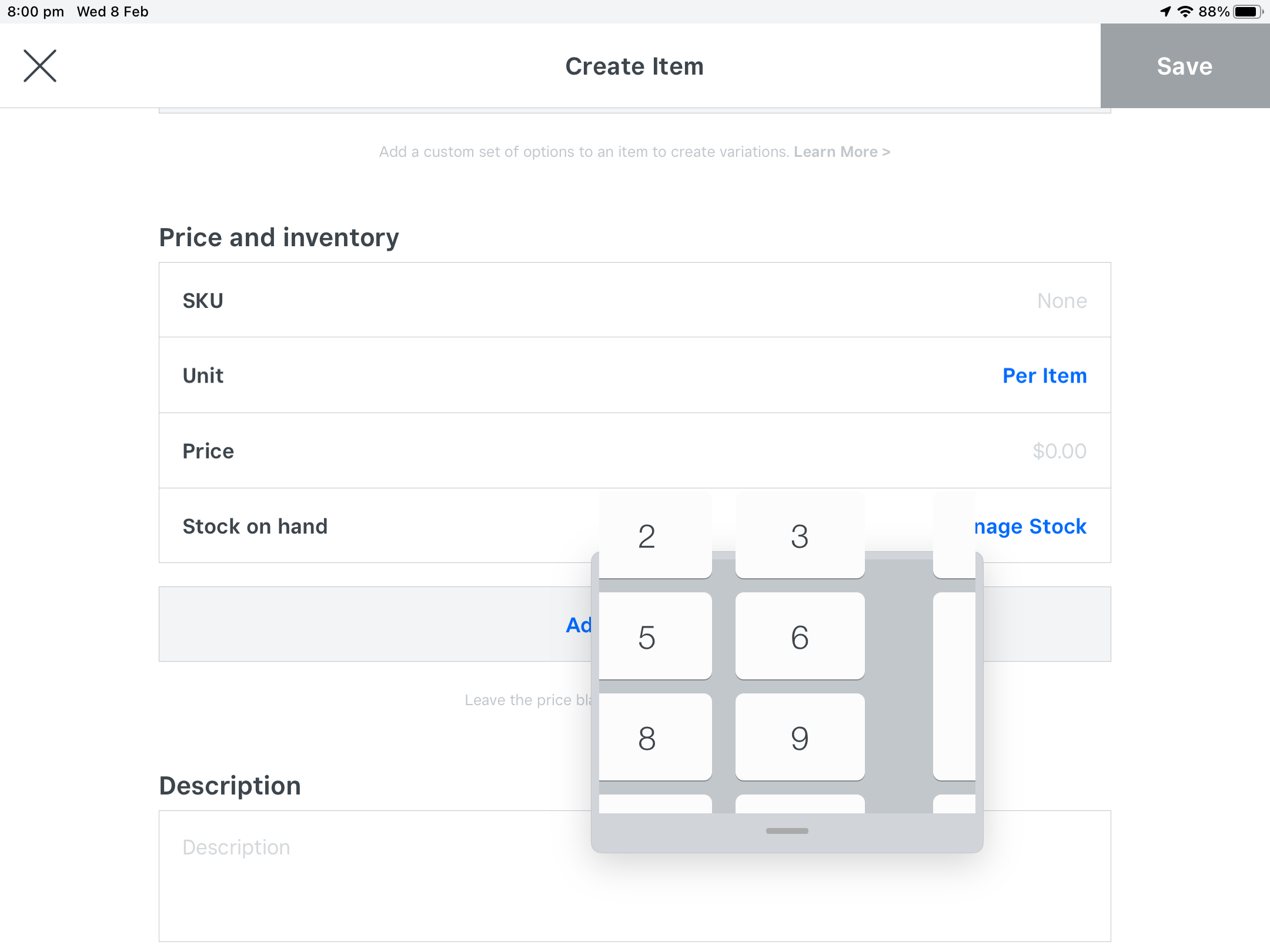 Number window is too big to type it out on POs - The Square Community