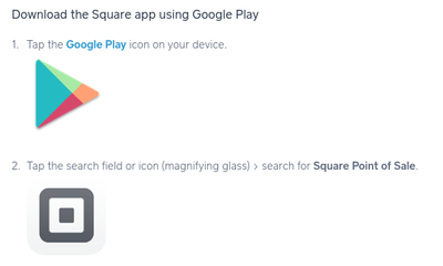 Download the Square Point of Sale app to your phone.