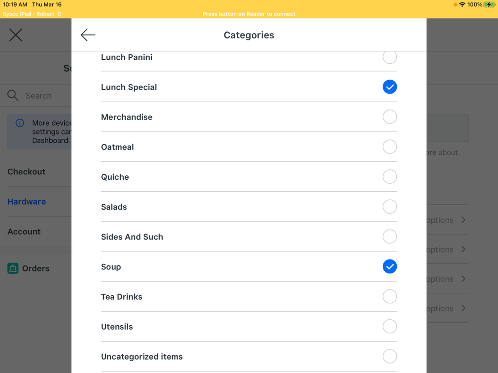 “Soup” printer station