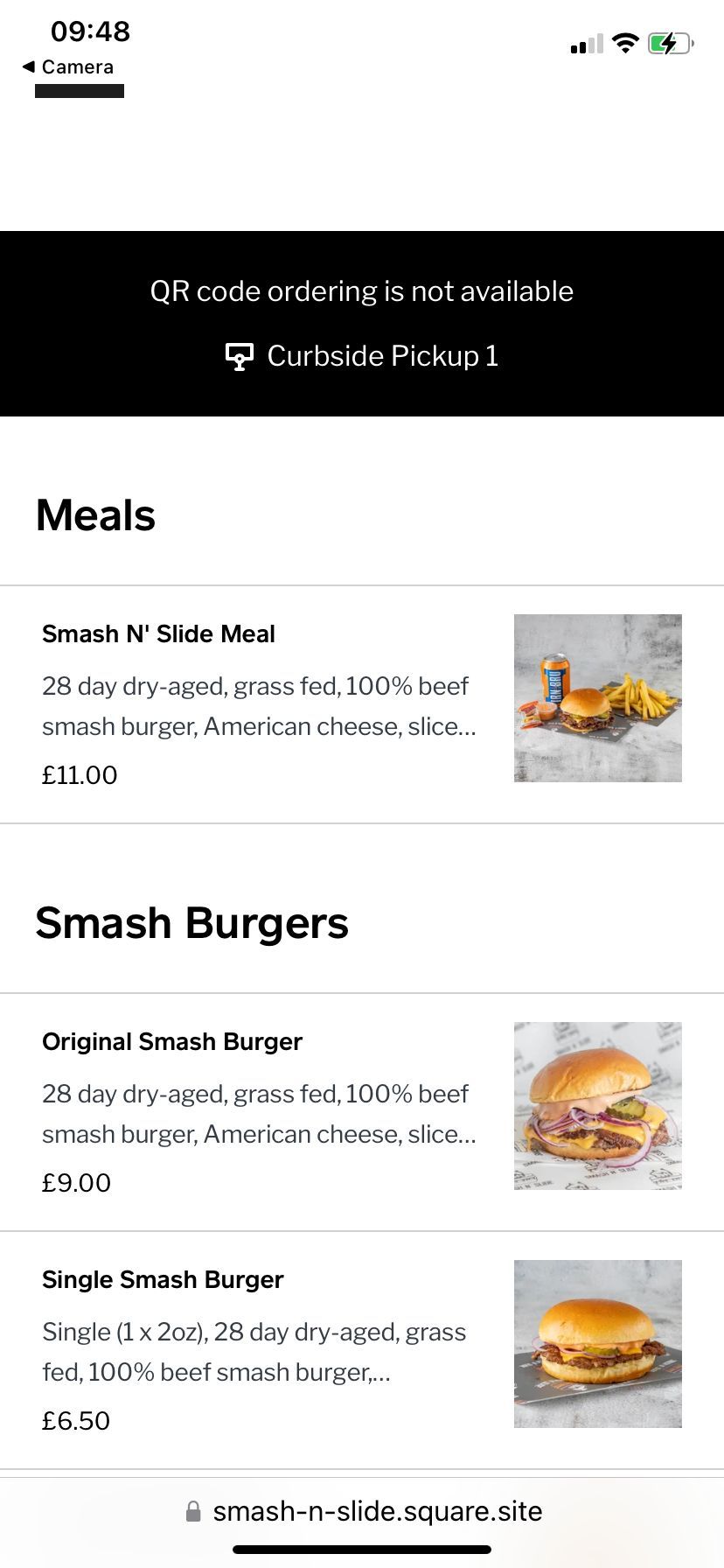 QR code curbside ordering not available - The Square Community