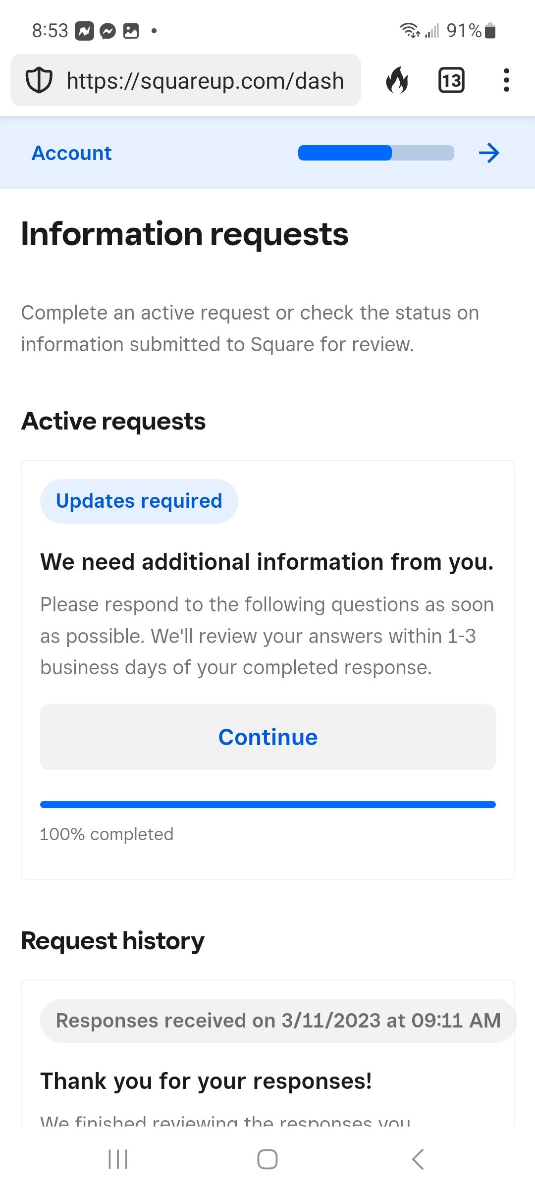 Request History - The Square Community