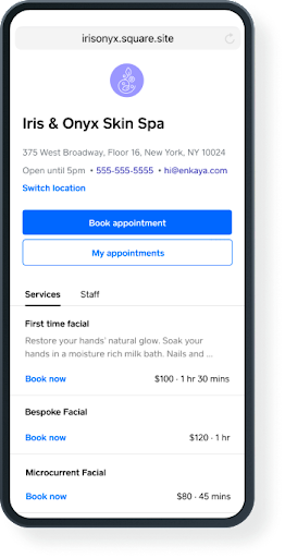 Square Appointments: Display Services with Categor... - The Square ...