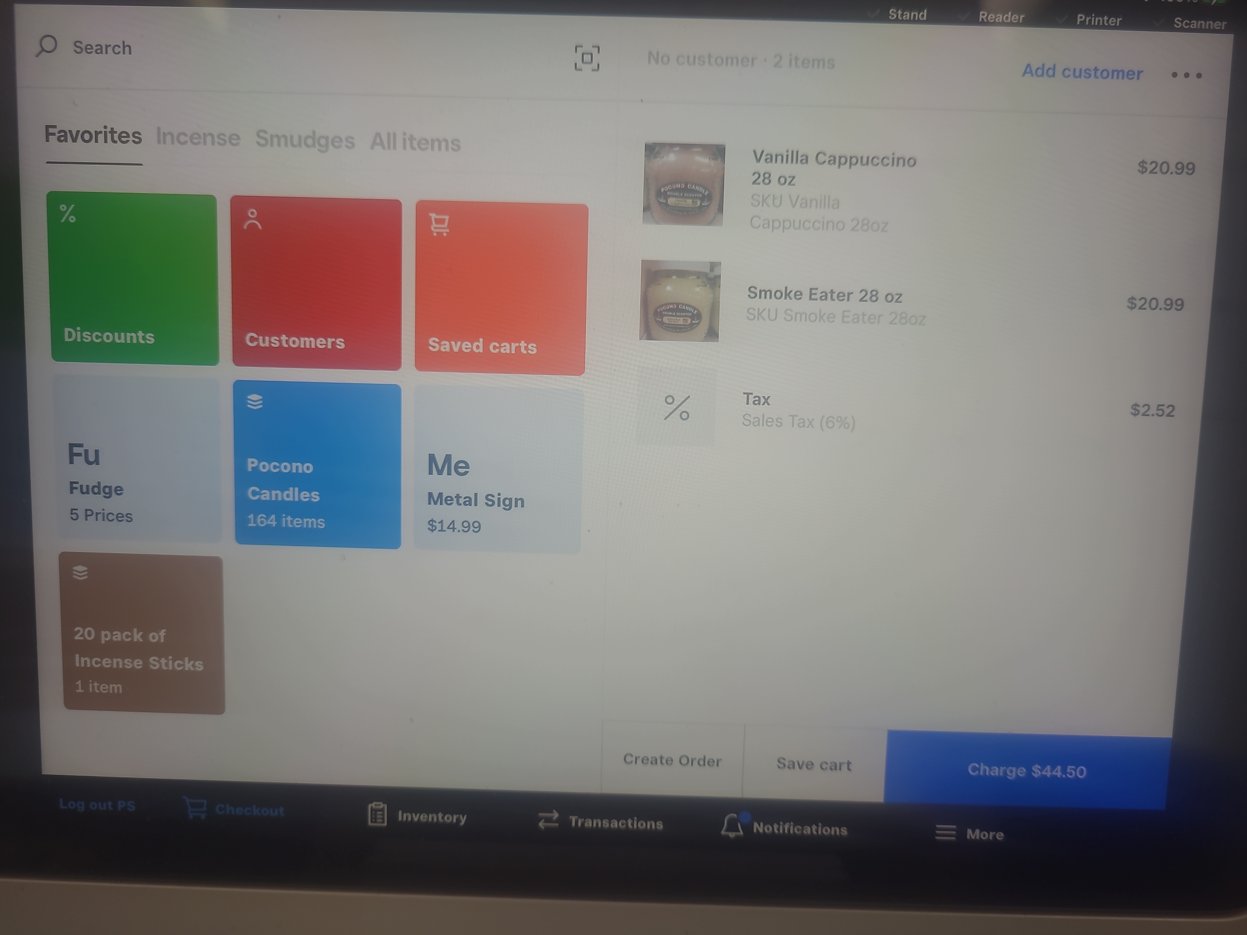 How do you save a sale in the square stand and pr... - The Square Community