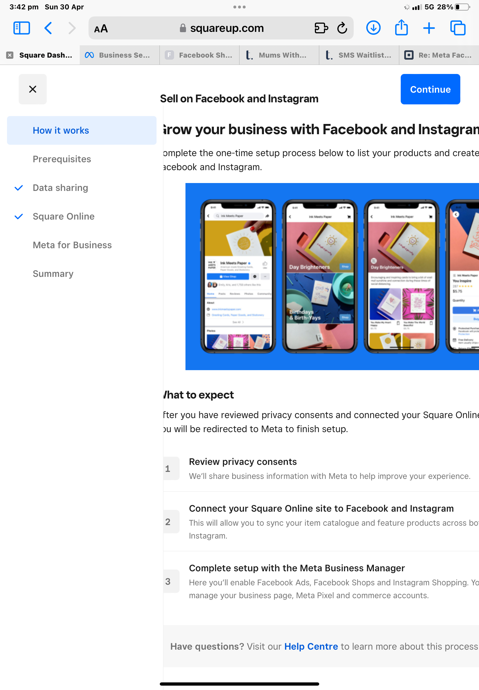 Re: Meta Facebook integration with Square Online C... - The Square ...
