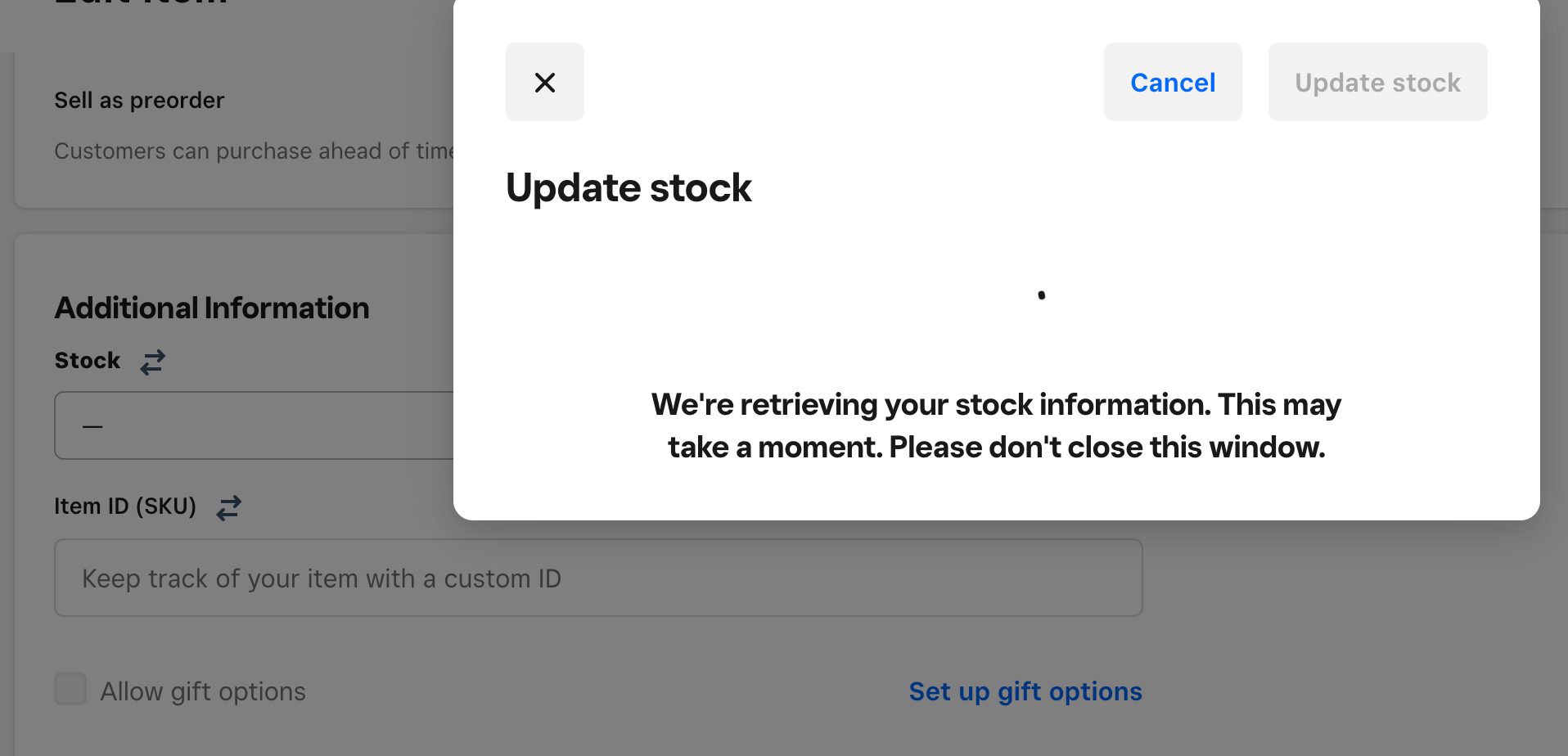 I can't turn off 'item sync' on Square Online. - The Square Community
