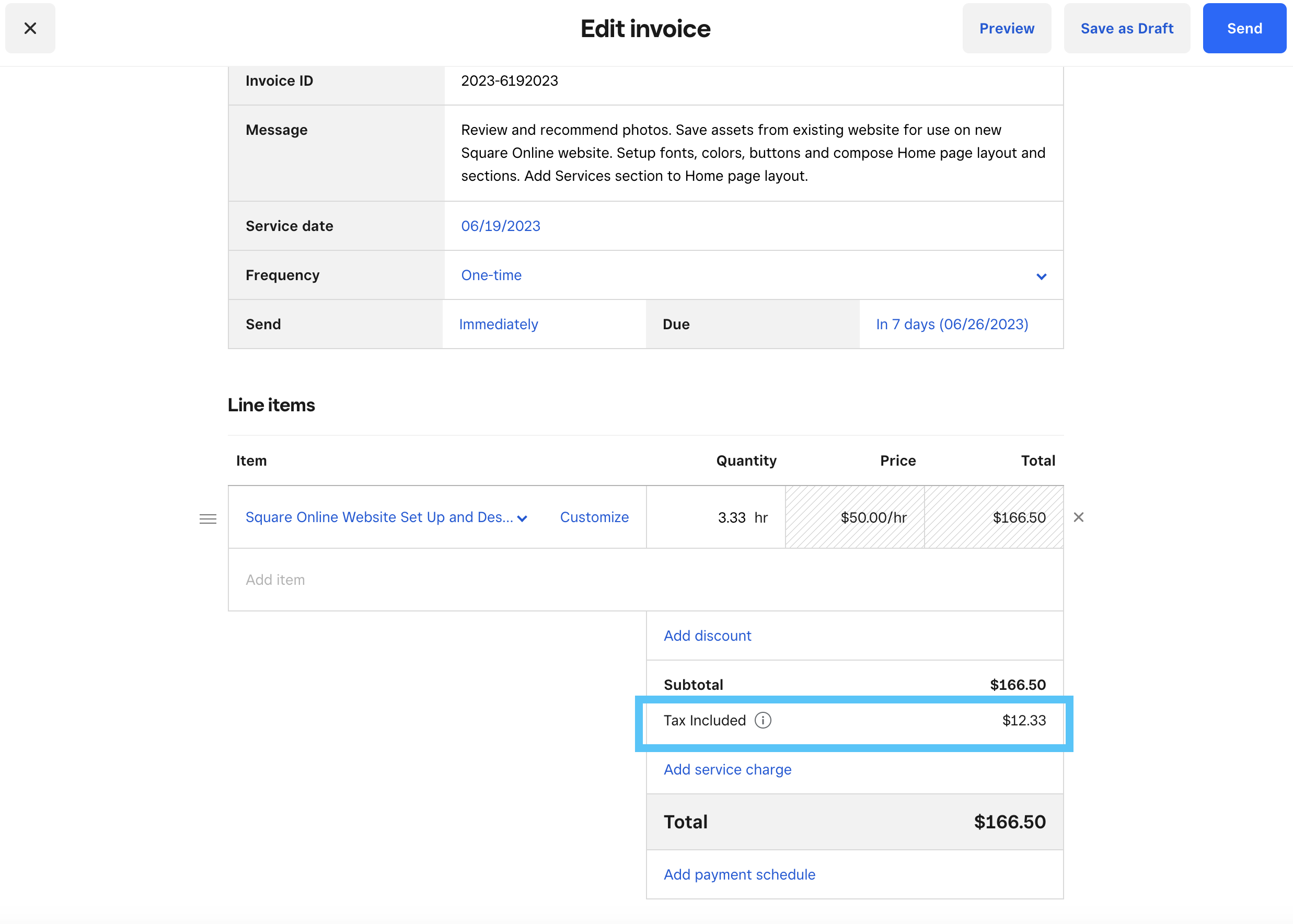 sales tax for invoice - The Square Community