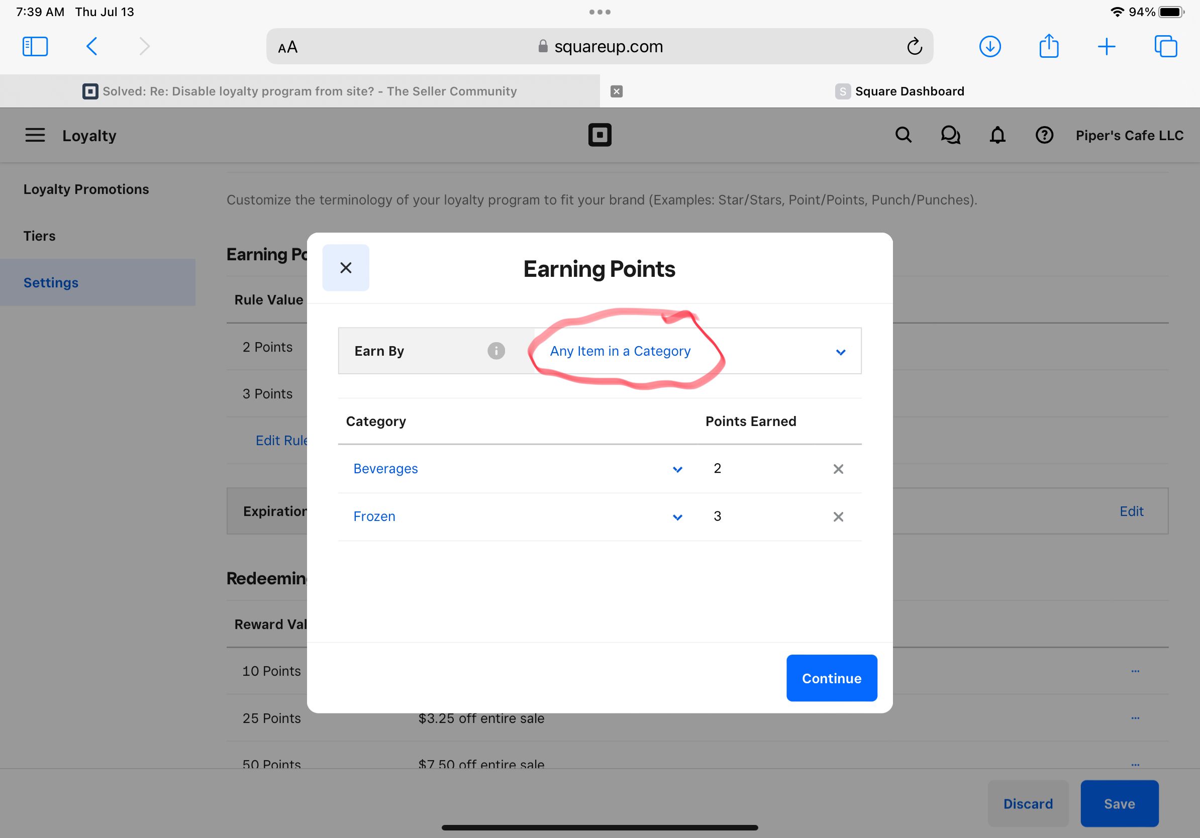 Solved: Disable loyalty program from site? - The Square Community