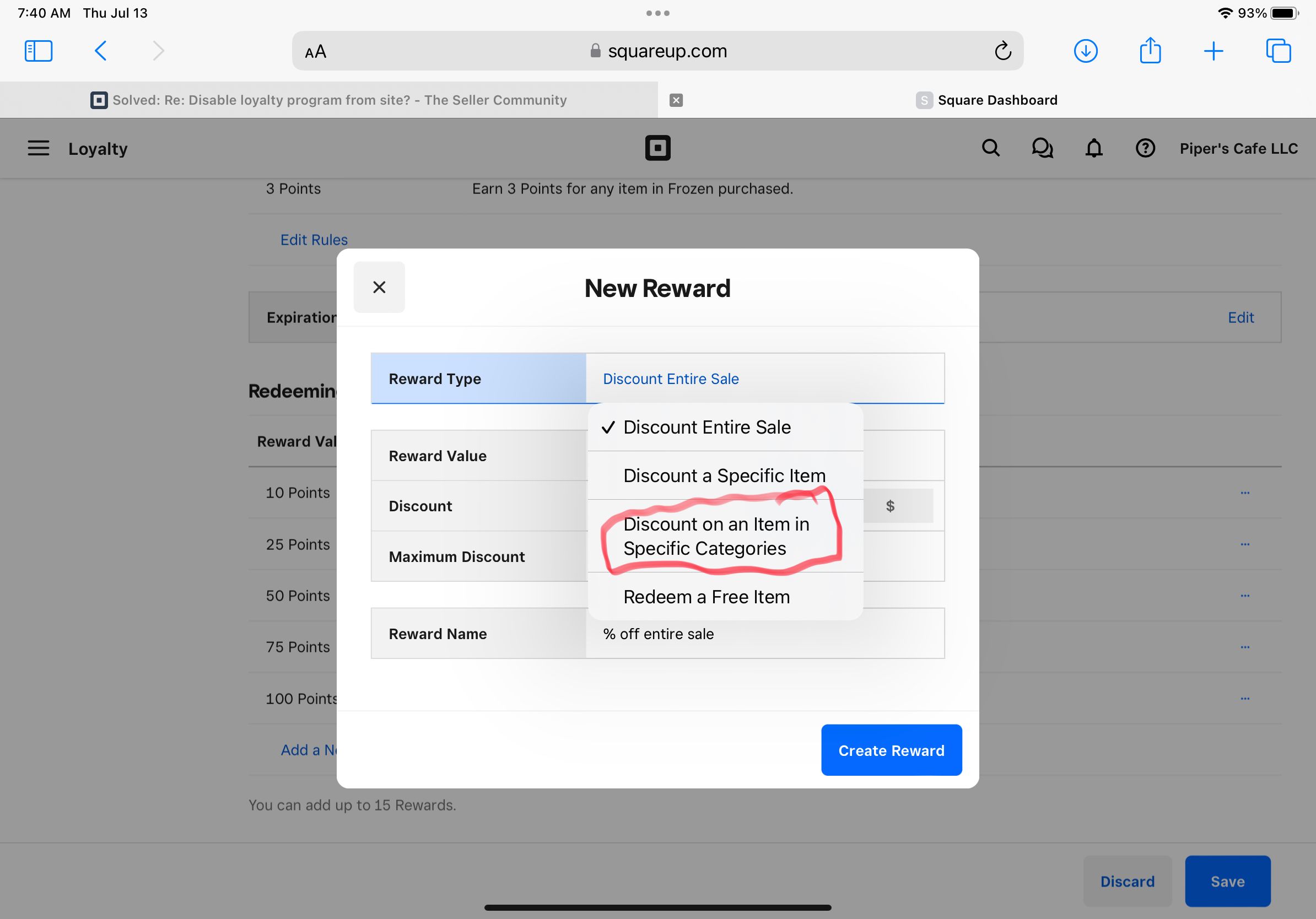 Solved: Disable loyalty program from site? - The Square Community