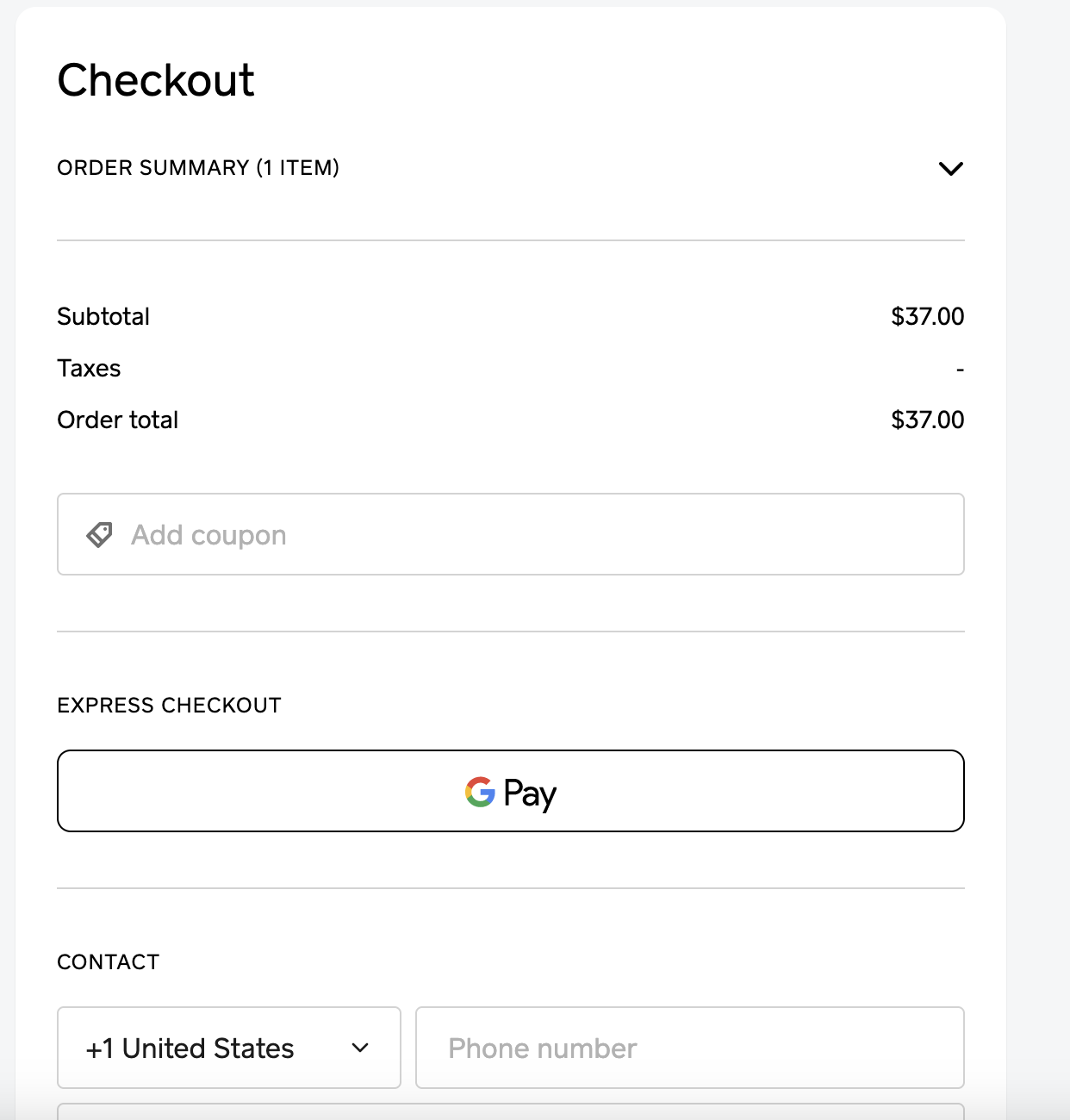Google Payments is only payment option on Item - h... - The Square ...