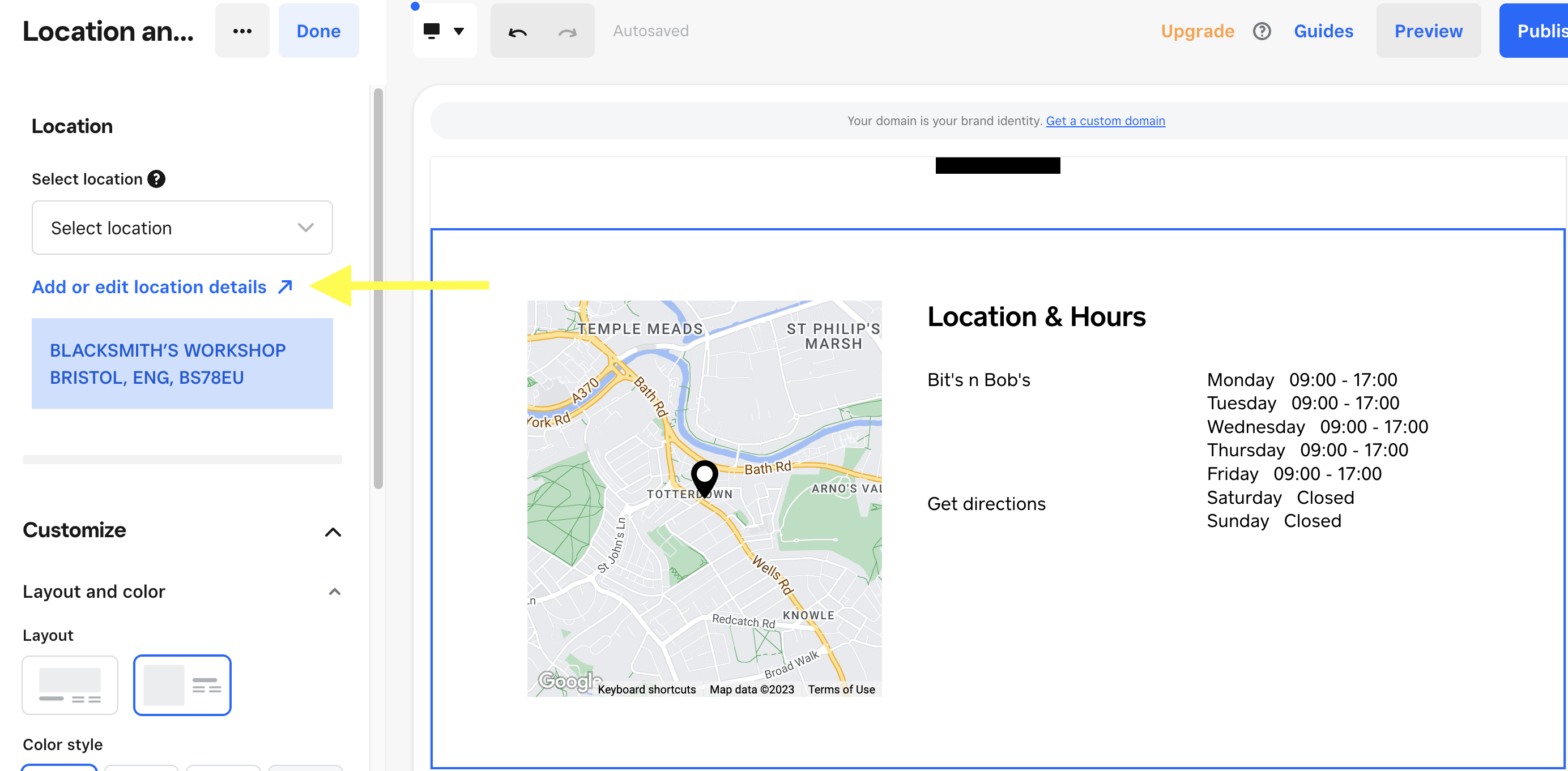 Solved: How do I adjust the business hours that display on... - The ...