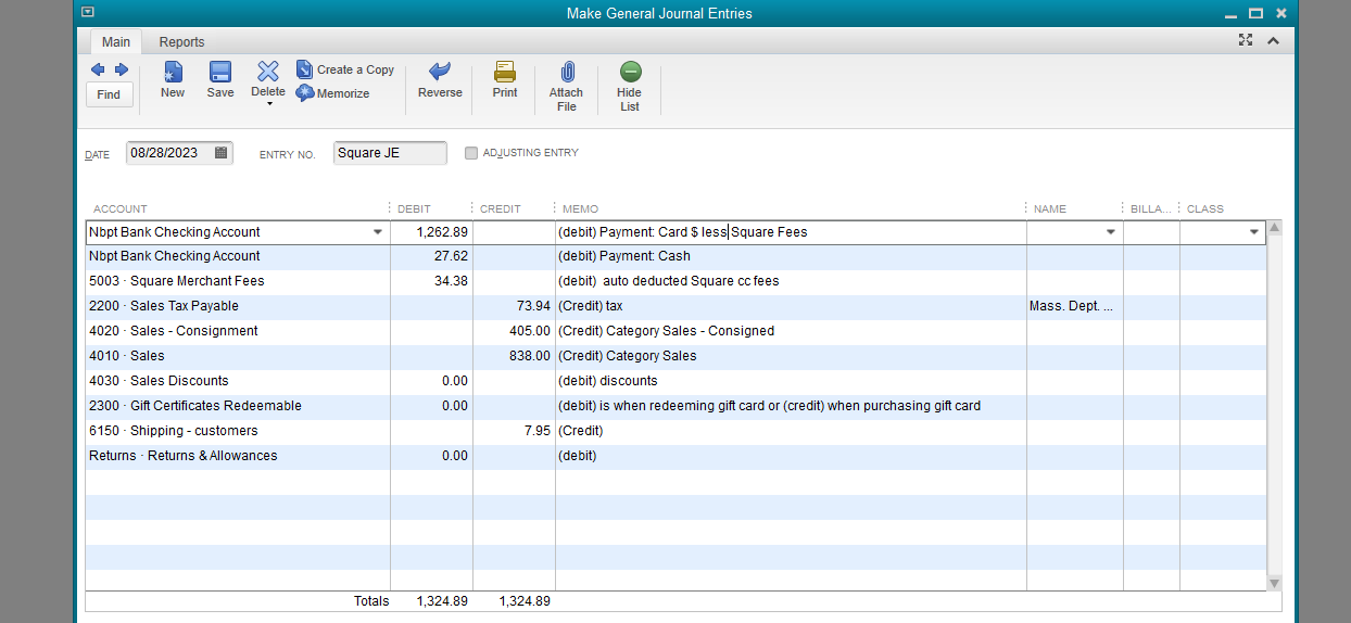Quickbooks-Recording Sales - The Square Community