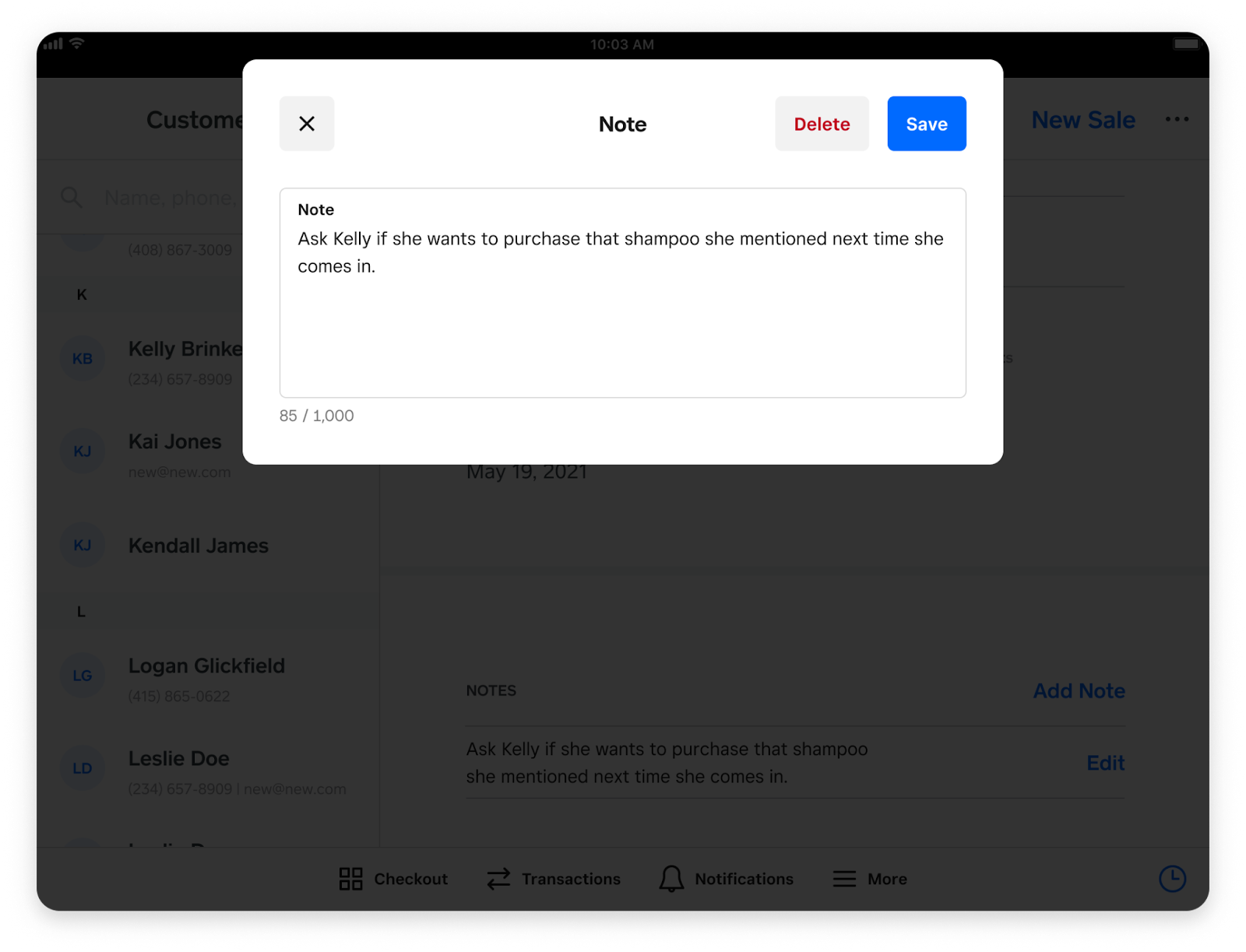 Square Customer Profiles (Card on File, Loyalty, Notes, Files)