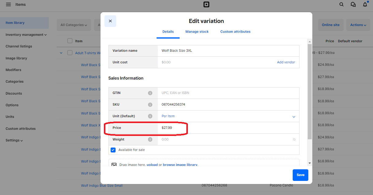 How to add items with multiple price points - The Square Community