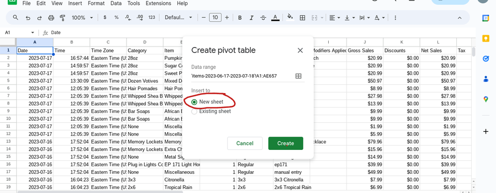 Choose add New Sheet