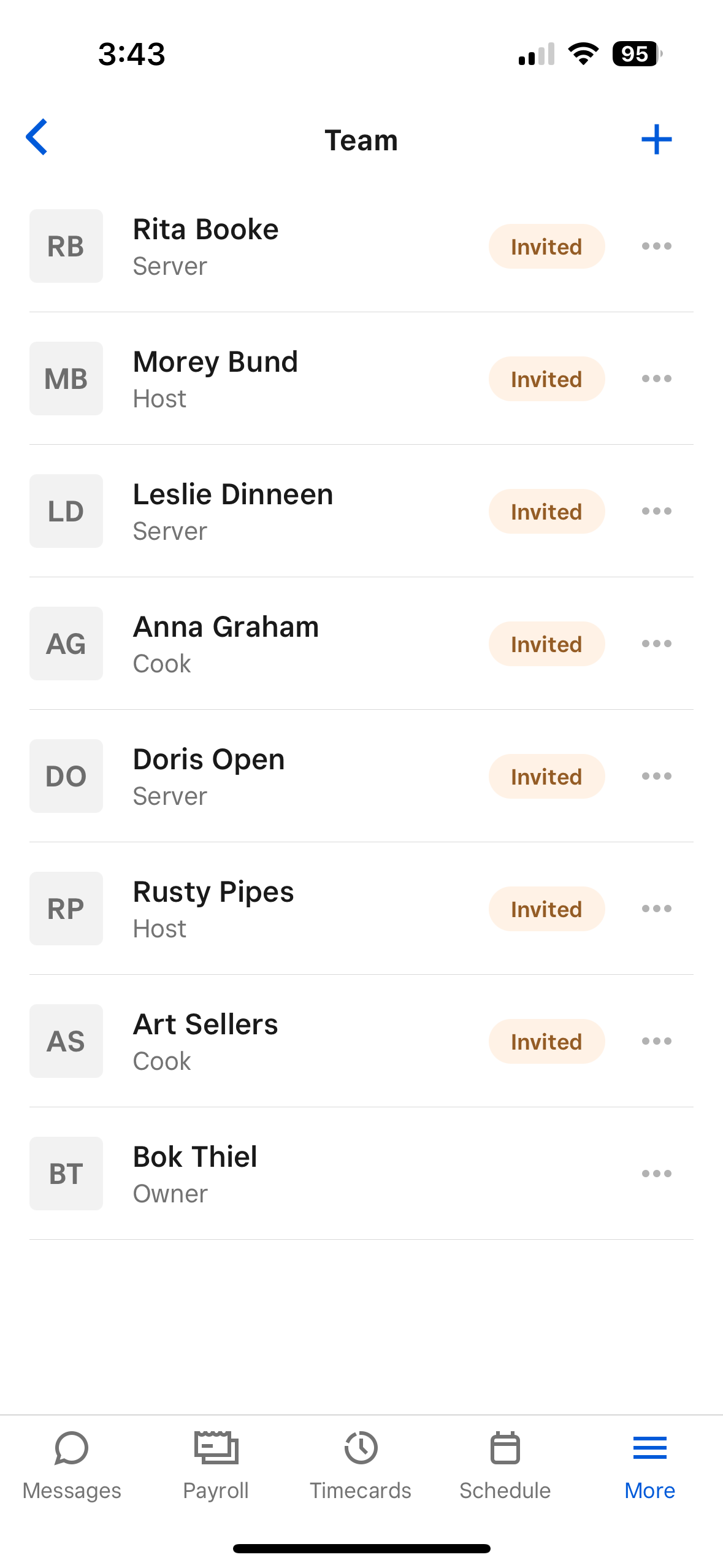 Unified 'Team members' and 'Payroll team' lists in Square