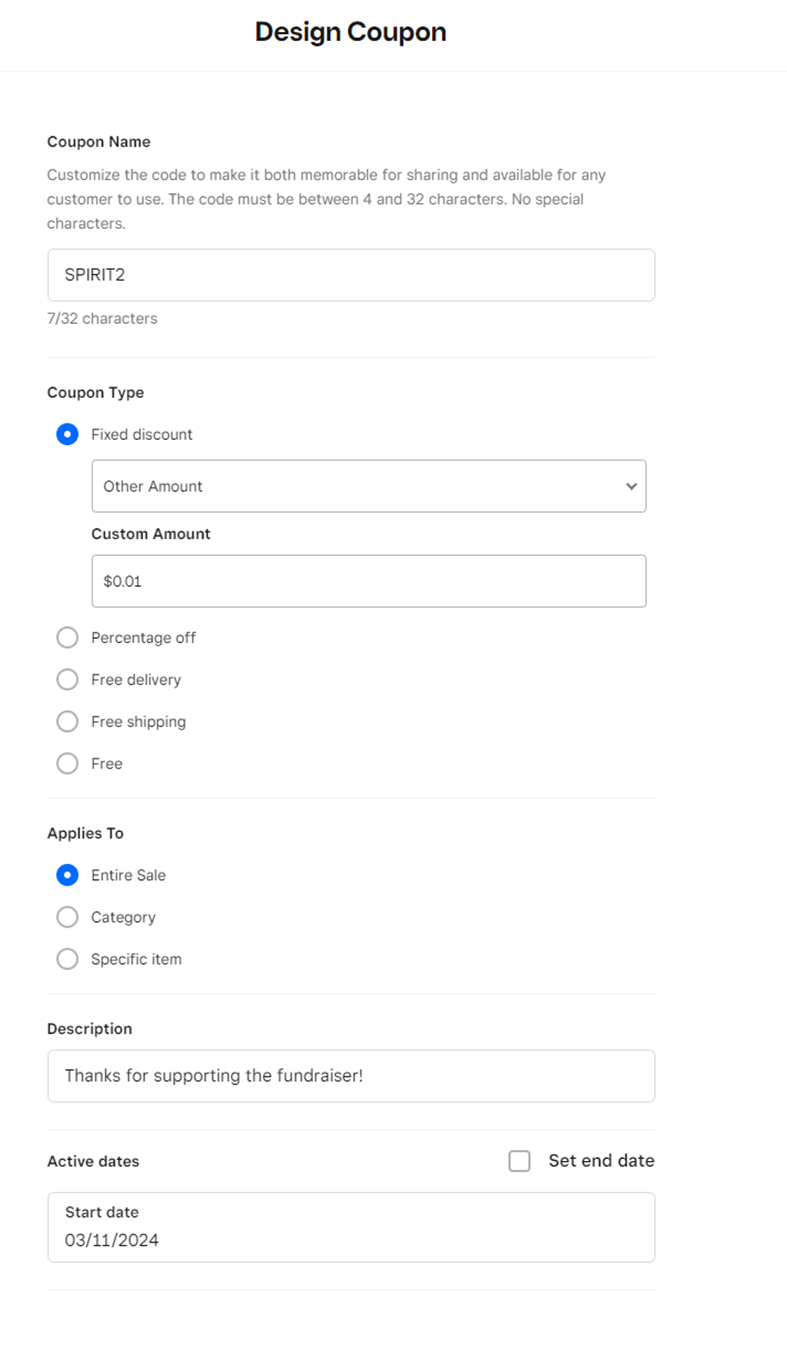 Important changes to your coupons in Square Online