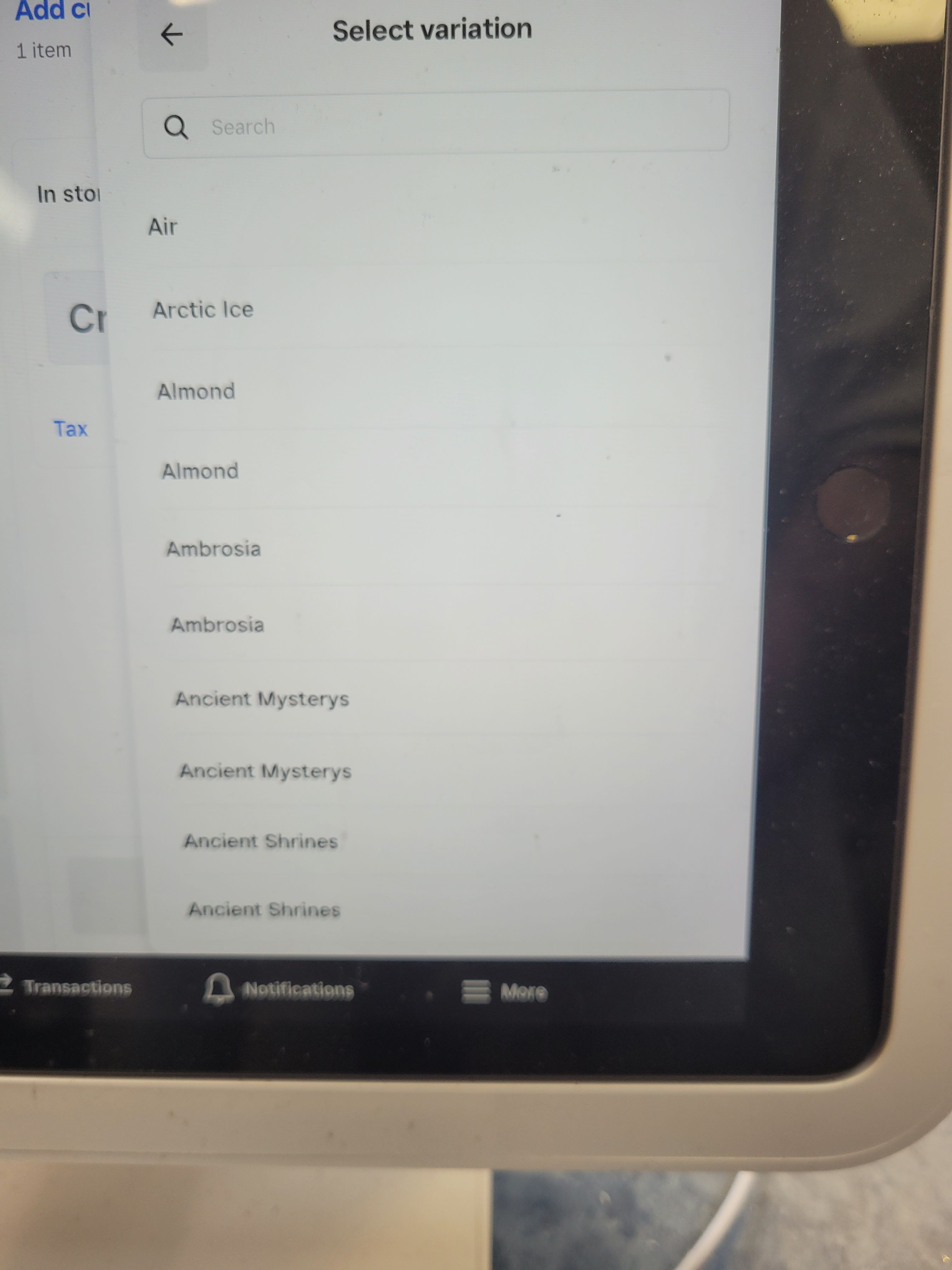 Modifier screen not showing up Square for Retail - The Square Community